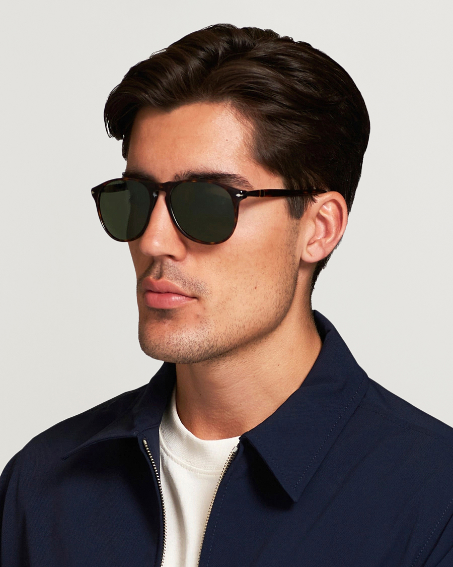 Herre | Solbriller | Persol | 0PO9649S Sunglasses Havana/Crystal Green