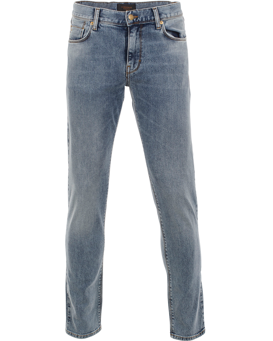 Herre | Jeans | J.Lindeberg | Damien Bleached Stone Jeans Mid Blue