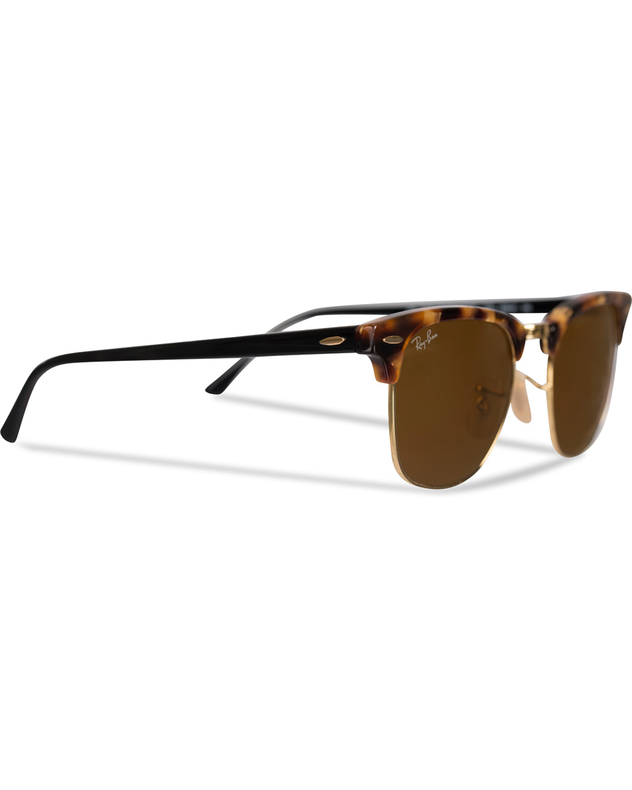 Herre | Ray-Ban Clubmaster Sunglasses Spotted Brown Havana/Brown | Ray-Ban | Clubmaster Sunglasses Spotted Brown Havana/Brown