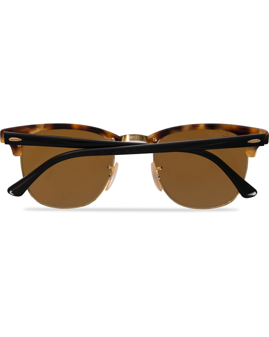 Herre | Ray-Ban Clubmaster Sunglasses Spotted Brown Havana/Brown | Ray-Ban | Clubmaster Sunglasses Spotted Brown Havana/Brown