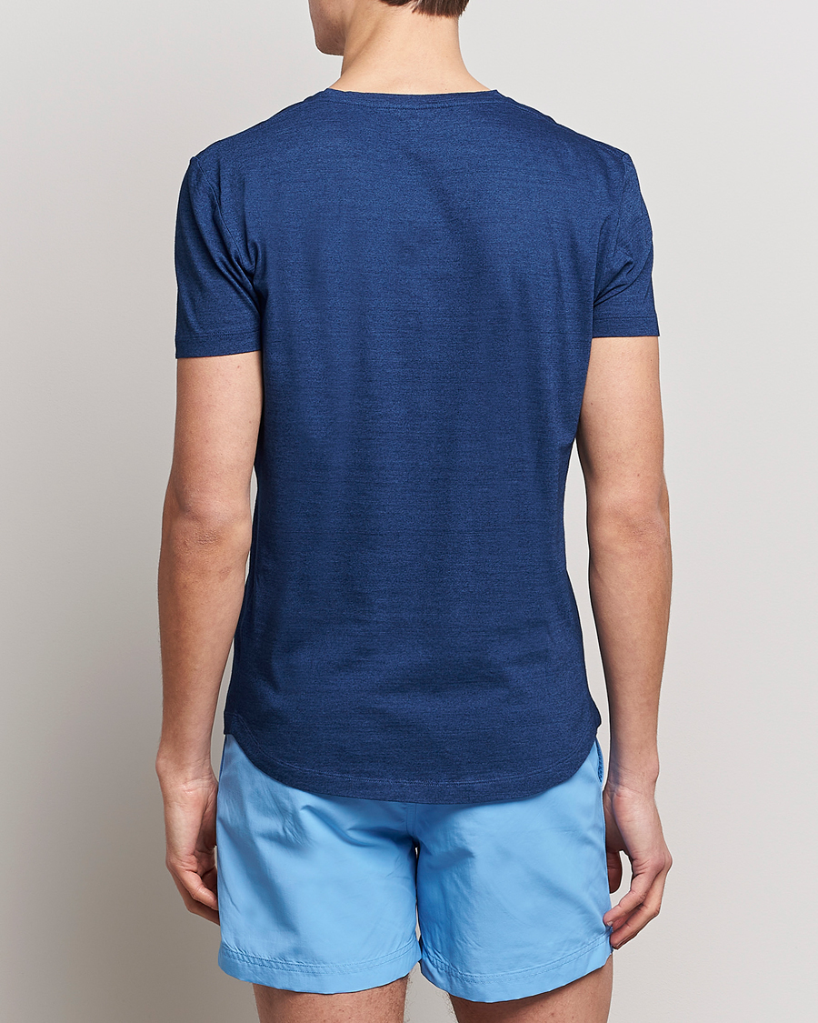 Herre | T-Shirts | Orlebar Brown | OB V-Neck Tee Denim Pigment