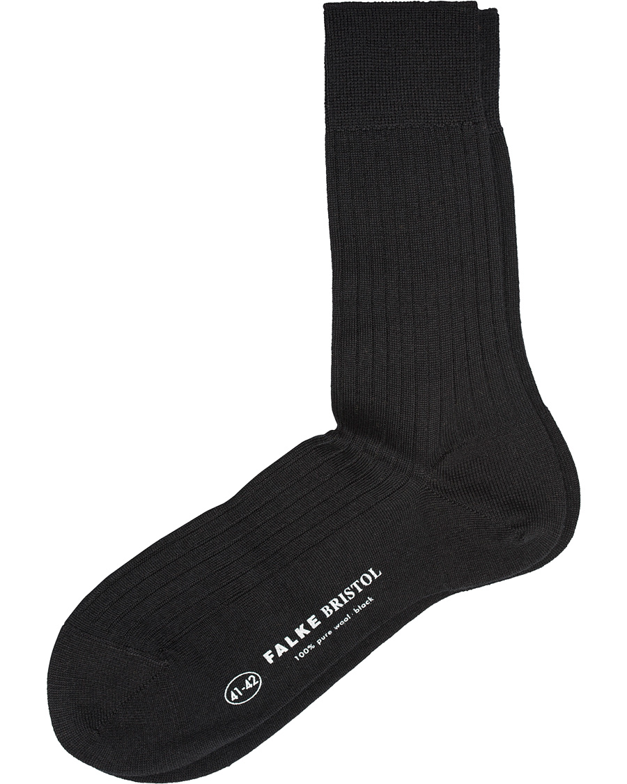 Herre | Undertøy | Falke | Bristol Pure Wool Sock Black