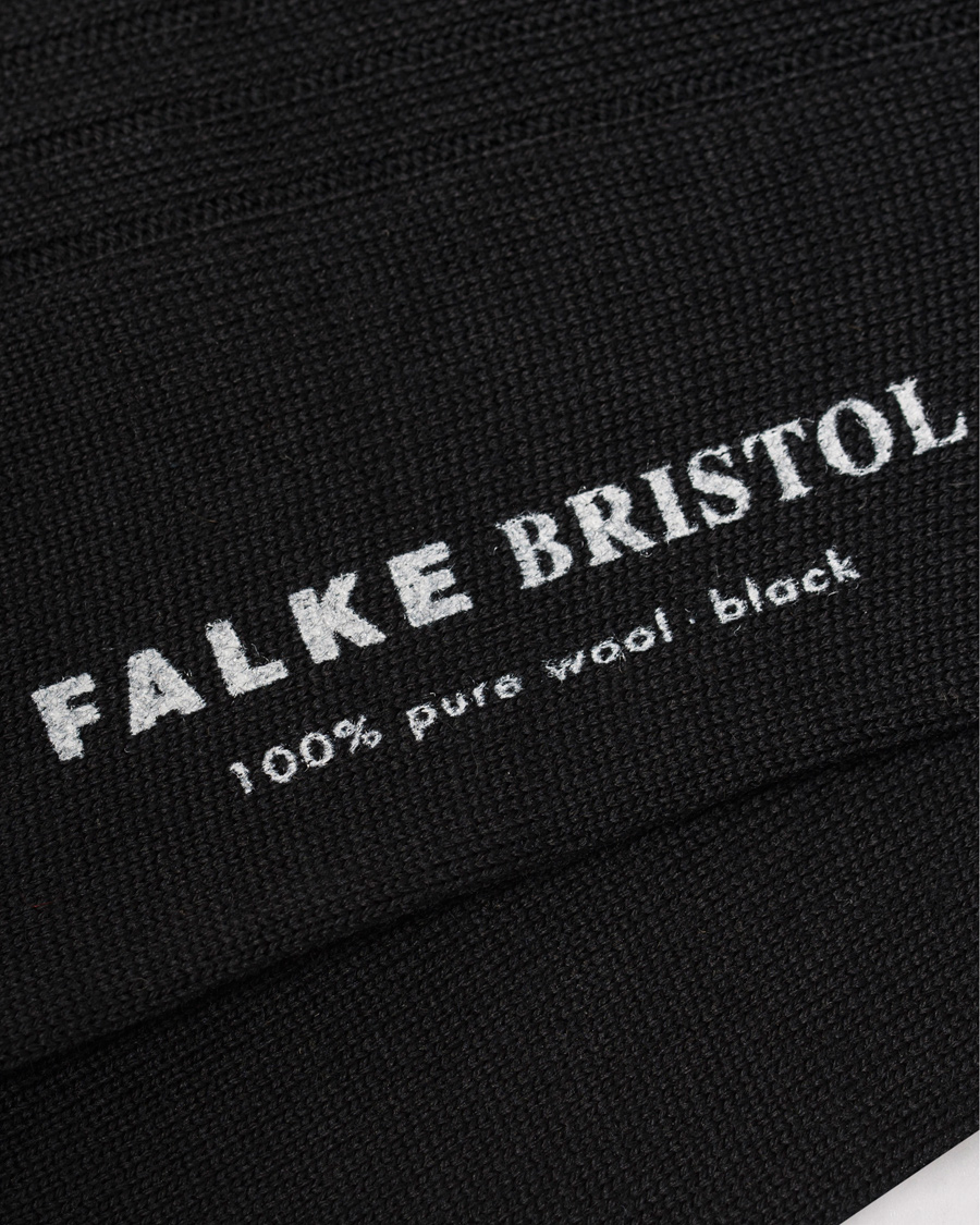 Herre | Undertøy | Falke | Bristol Pure Wool Sock Black