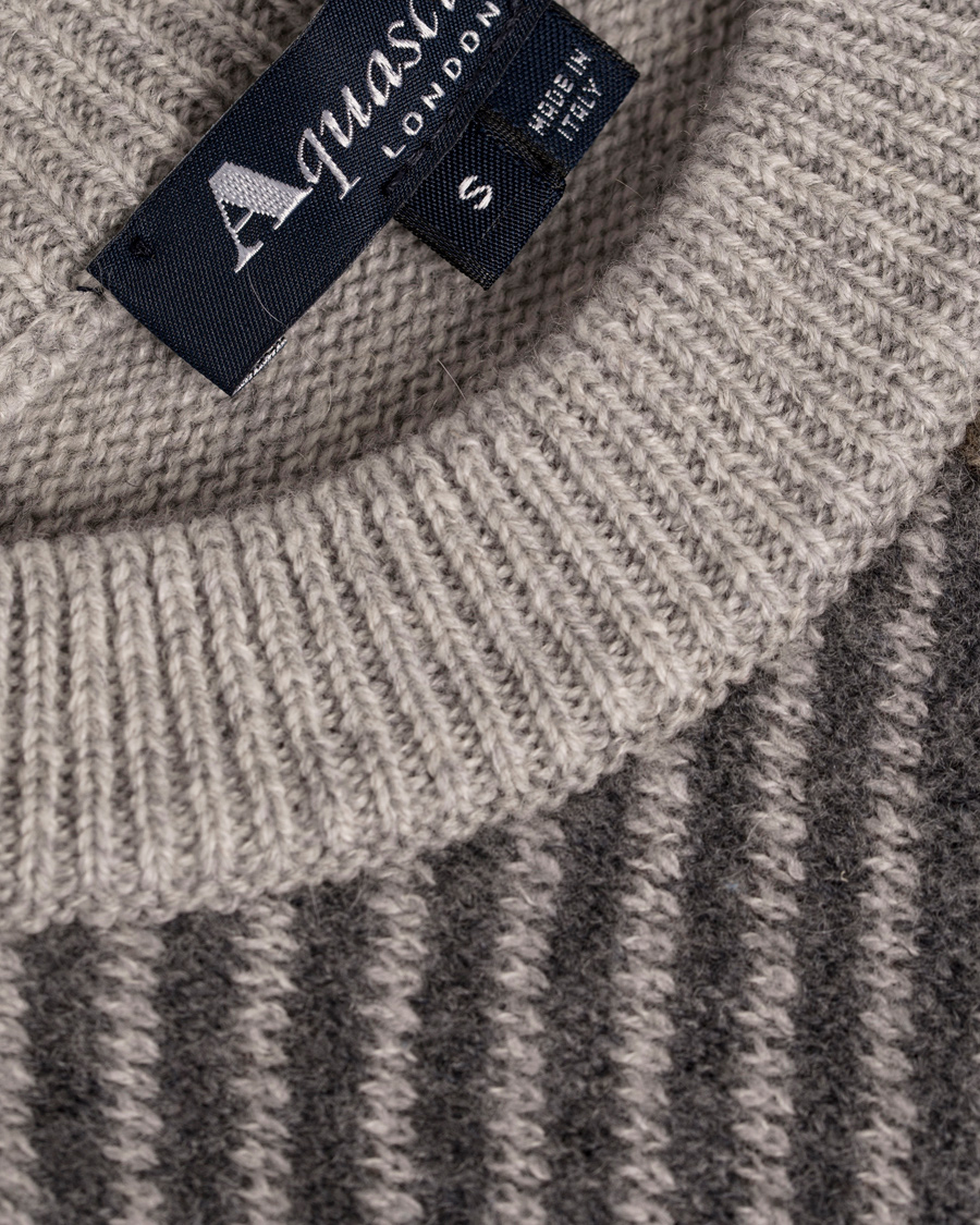 Herre | Gensere | Aquascutum | Freddie Club Check Intarsia Knit Sweater Vicuna