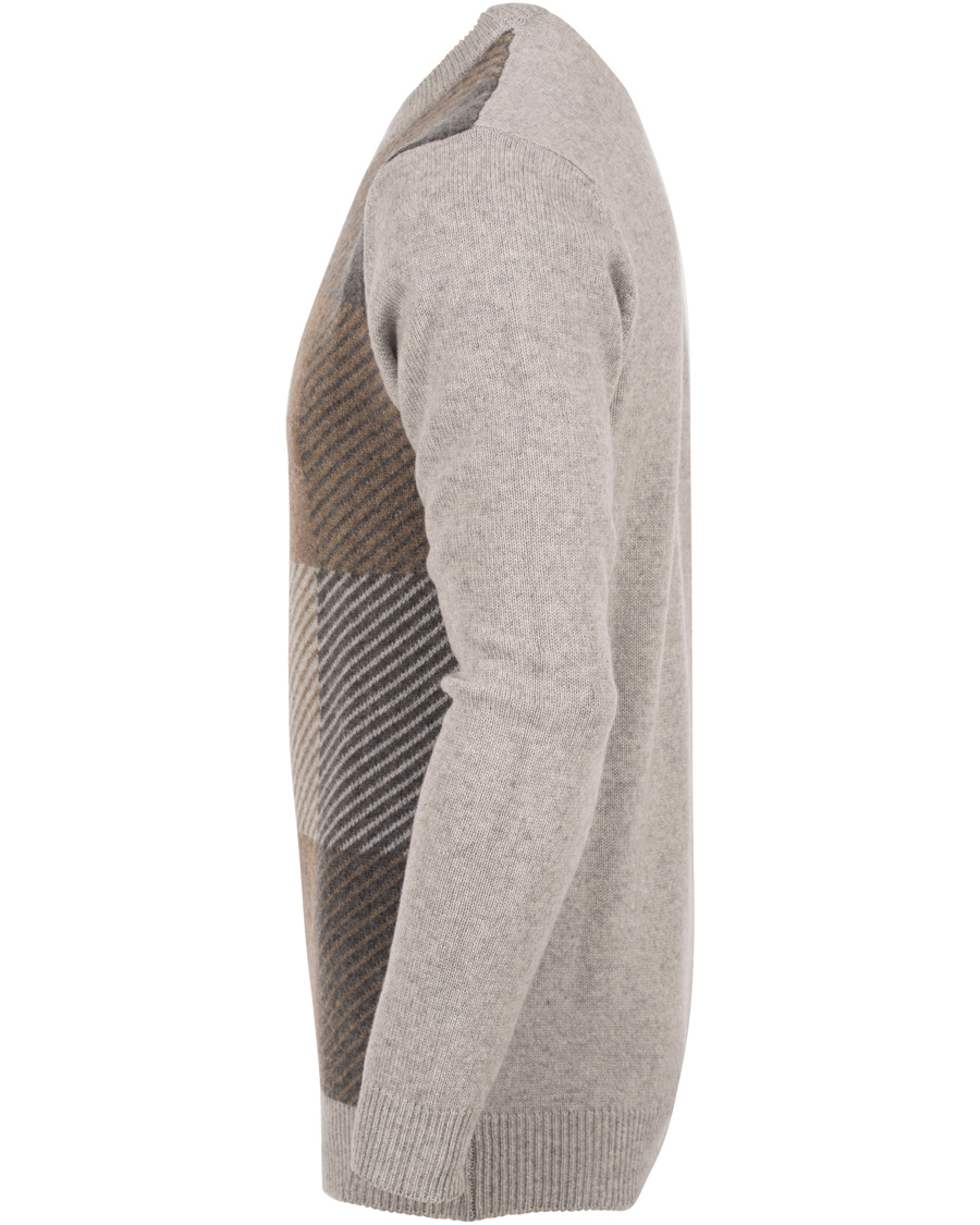Herre | Gensere | Aquascutum | Freddie Club Check Intarsia Knit Sweater Vicuna