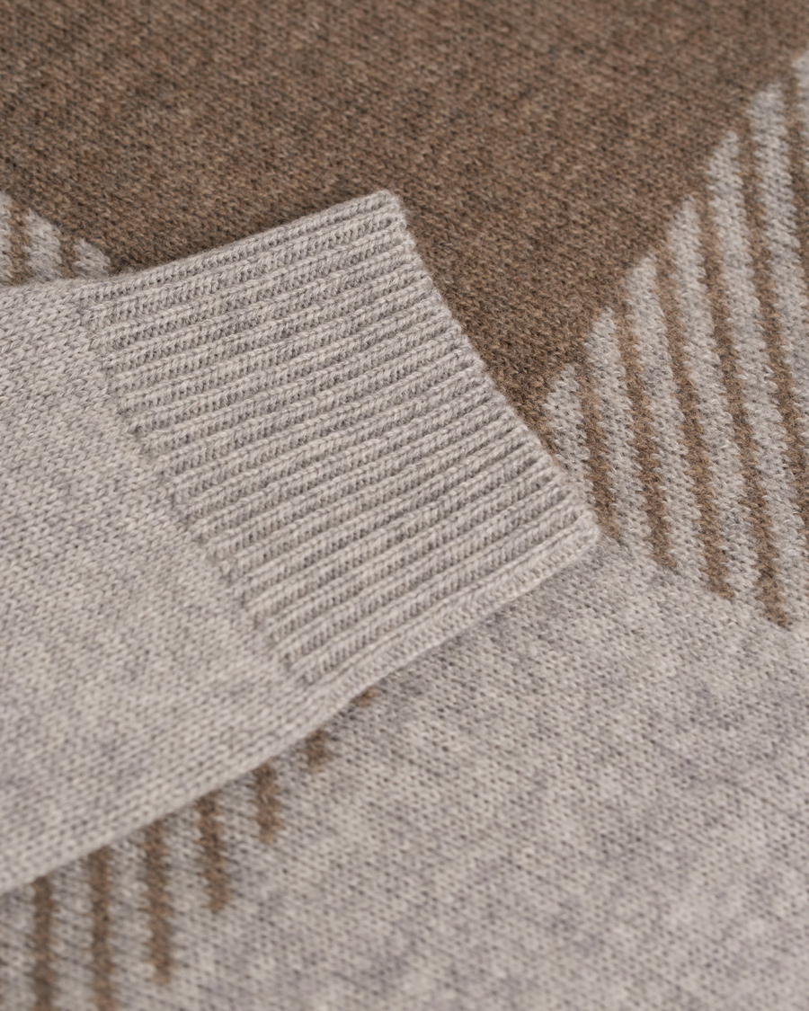Herre | Gensere | Aquascutum | Freddie Club Check Intarsia Knit Sweater Vicuna