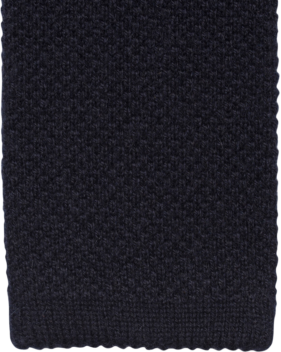 Herre | Oscar Jacobson Knitted Wool/Cashmere Tie 6,5 cm Navy | Oscar Jacobson | Knitted Wool/Cashmere Tie 6,5 cm Navy