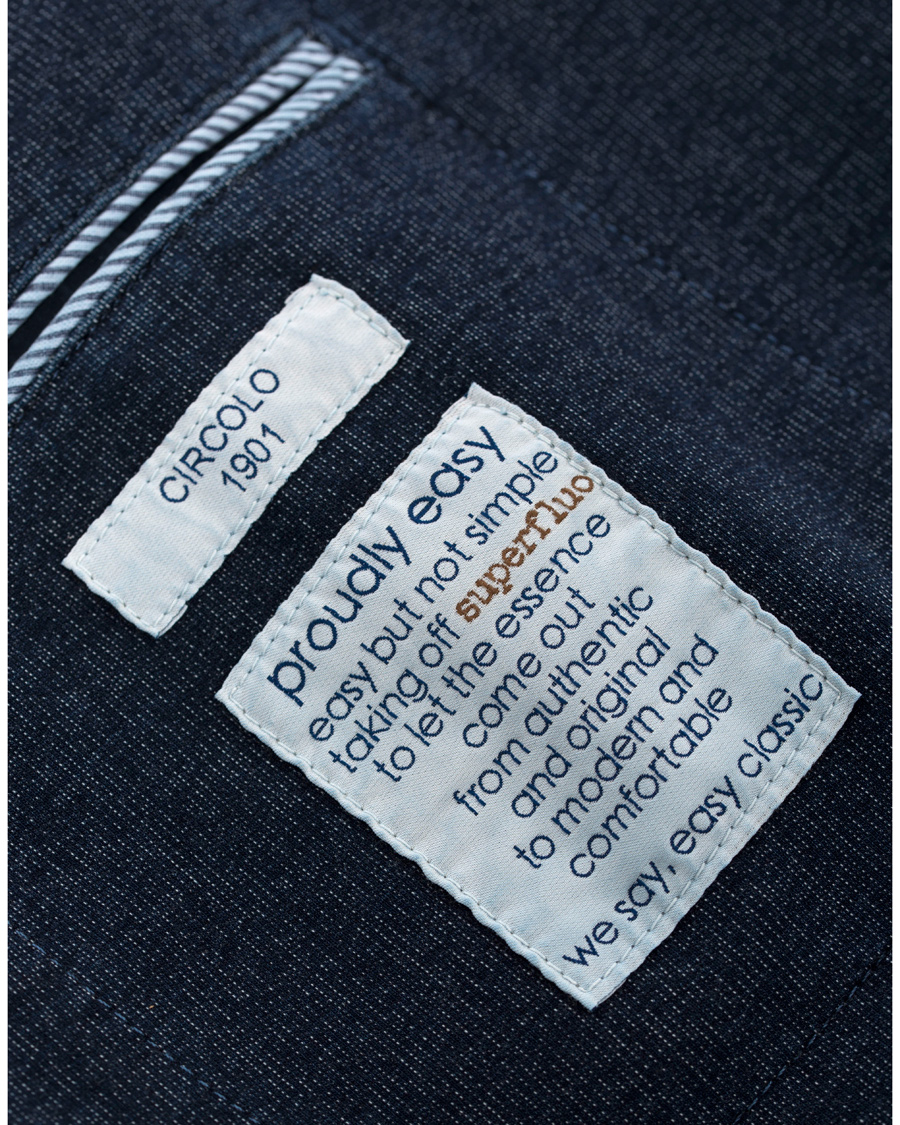 Herre | Dressjakker | Circolo 1901 | Circolo Double Breasted Jersey Blazer Indigo Blue