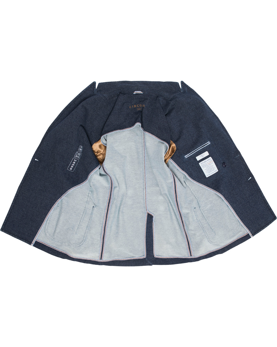 Herre | Dressjakker | Circolo 1901 | Circolo Double Breasted Jersey Blazer Indigo Blue