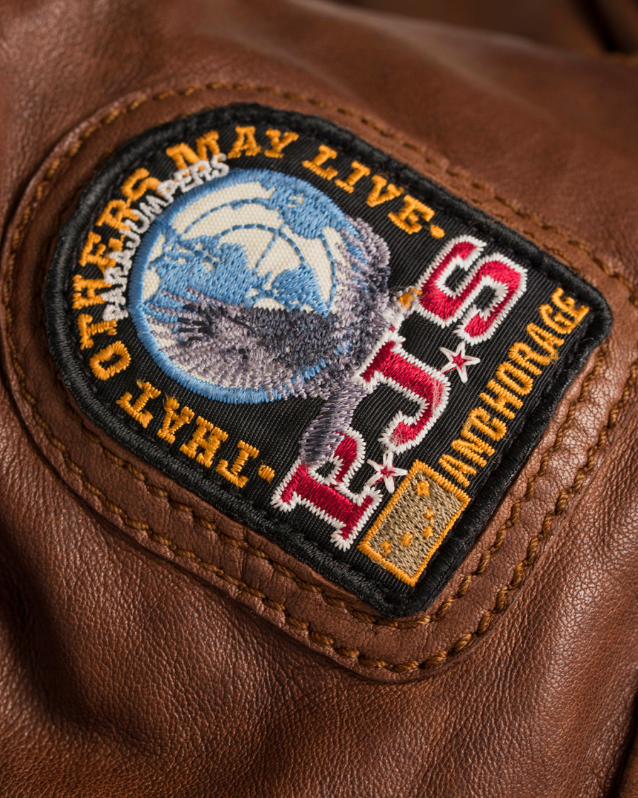 Herre | Jakker | Parajumpers | Josh Distressed Leather Jacket Brown