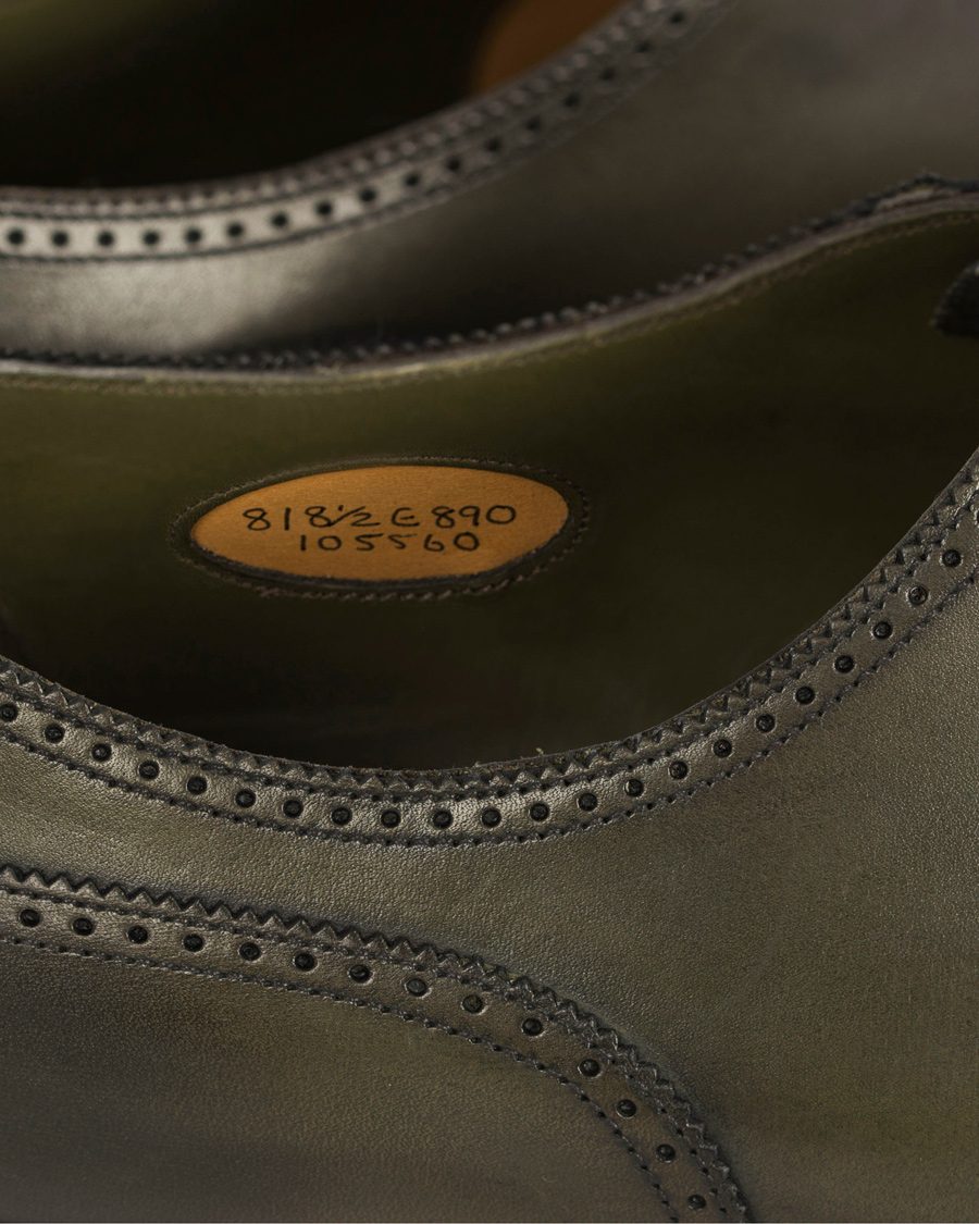 Herre | Edward Green Lichfield II Brogue Olive Antique Calf | Edward Green | Lichfield II Brogue Olive Antique Calf