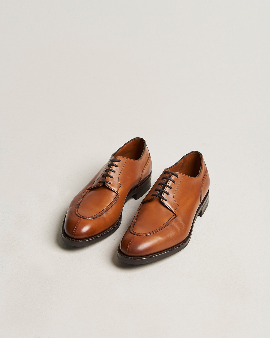 Herre | Håndlagde sko | Edward Green | Dover Split Toe Derby Chestnut