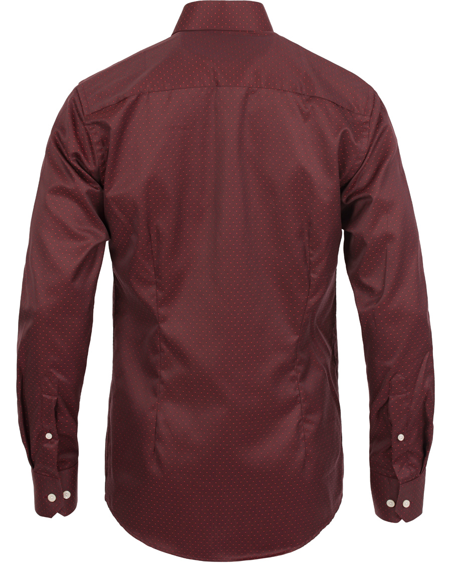 Herre | Skjorter | Eton | Slim Fit Shirt Red Ribbon Dot Red