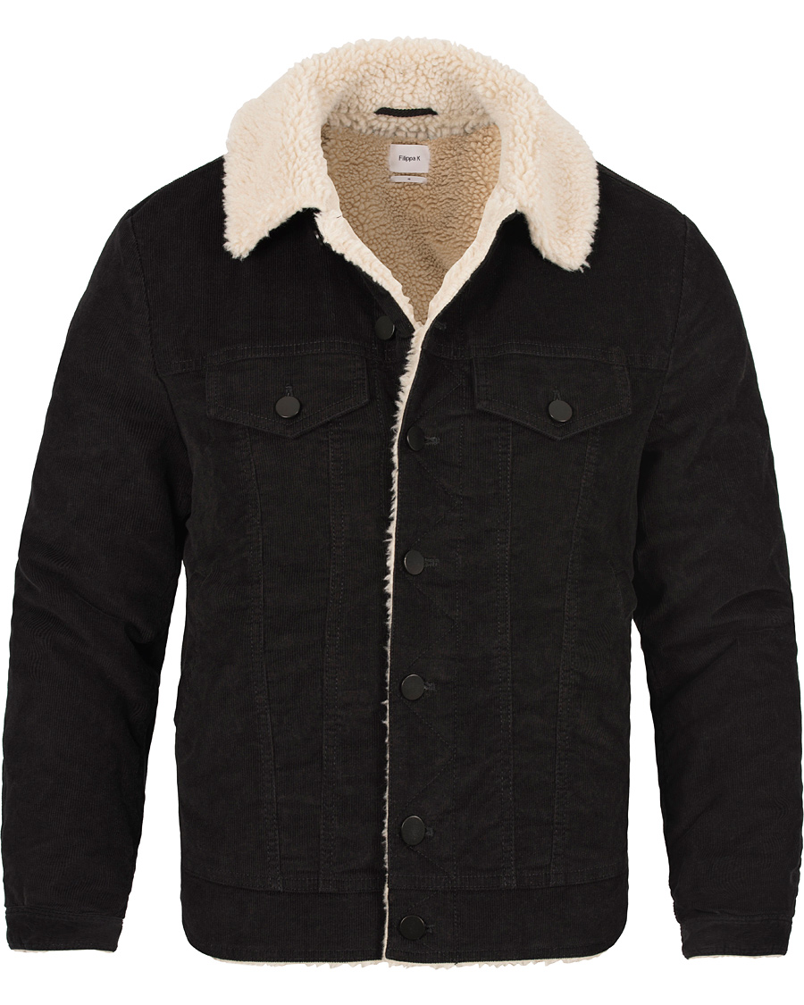 Herre | Jakker | Filippa K | Cord Trucker Jacket Black