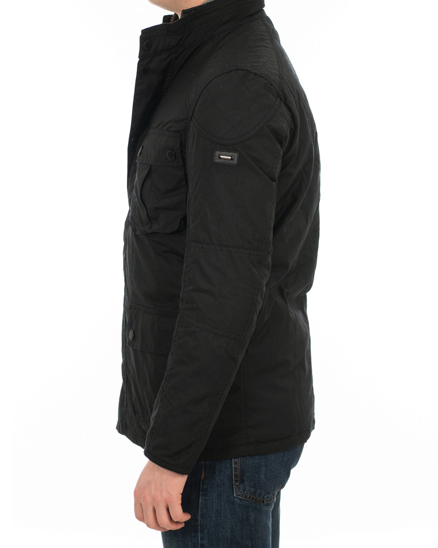 Herre | Jakker | Barbour International | Gauge Wax Jacket Black