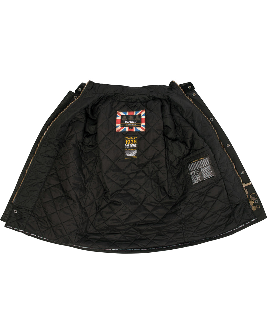 Herre | Jakker | Barbour International | Gauge Wax Jacket Black