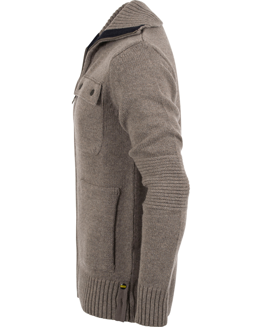 Herre | Gensere | Barbour International | Burn Full Zip Antique Grey