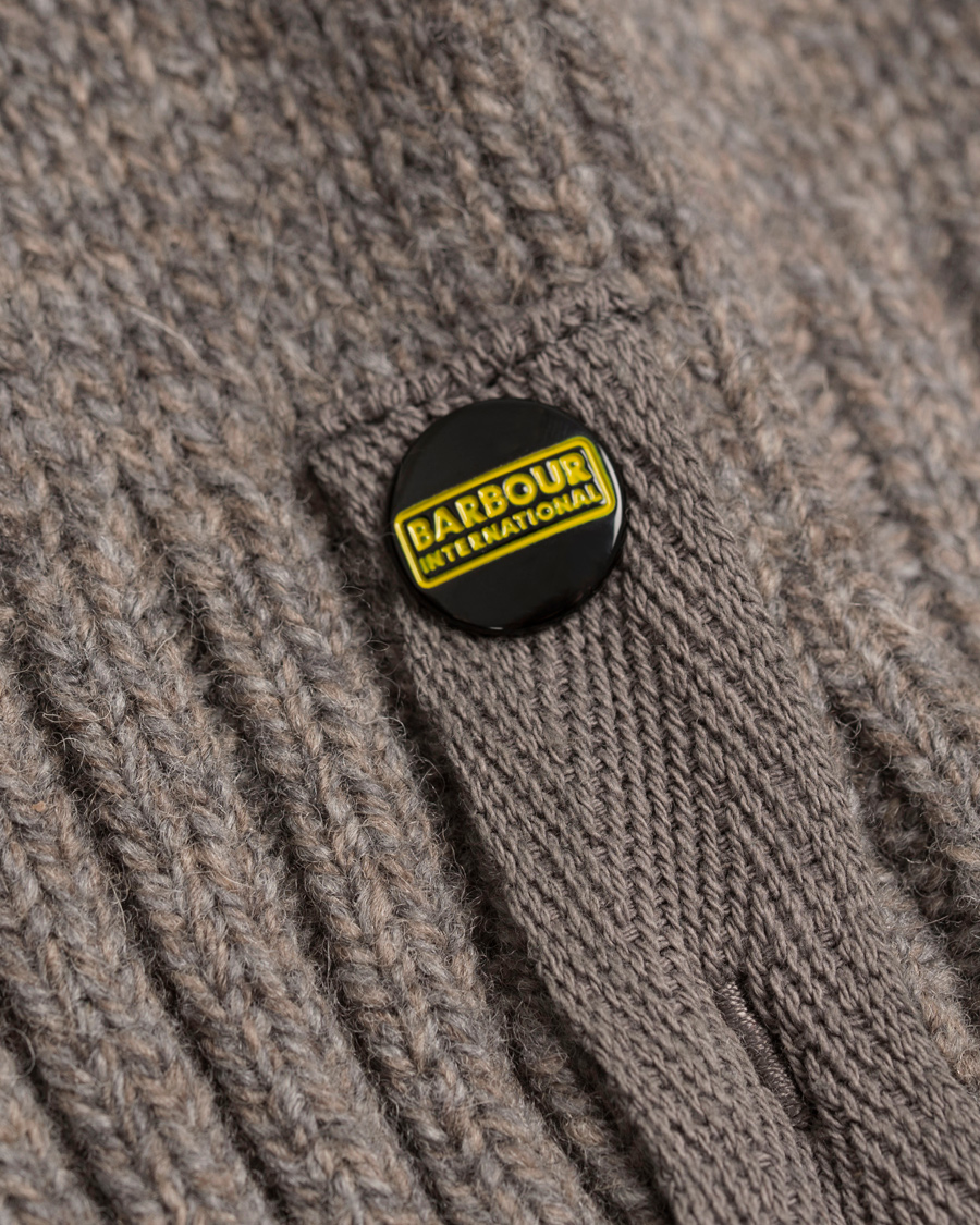 Herre | Gensere | Barbour International | Burn Full Zip Antique Grey