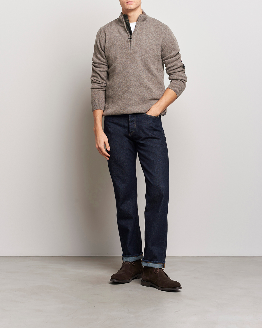 Herre | Gensere | Barbour Lifestyle | Holden Half Zip Military Marl
