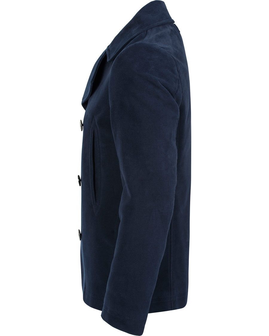 Herre | Jakker | GANT | The Moleskin Peacoat Navy