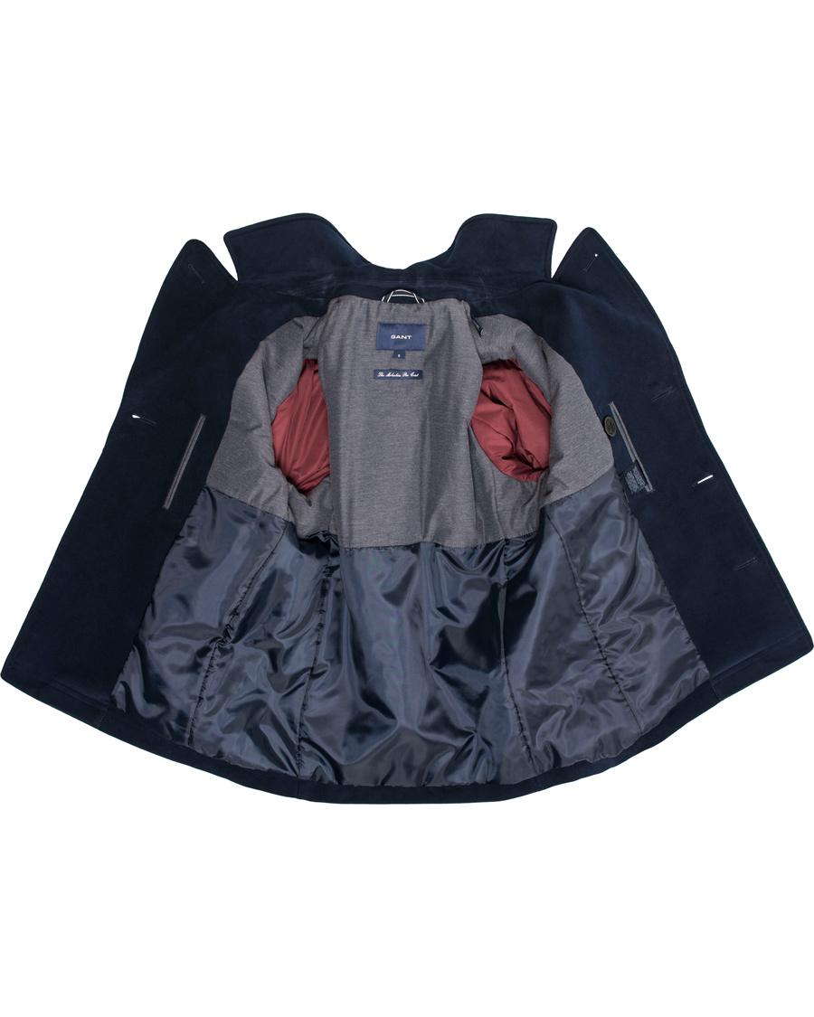 Herre | Jakker | GANT | The Moleskin Peacoat Navy