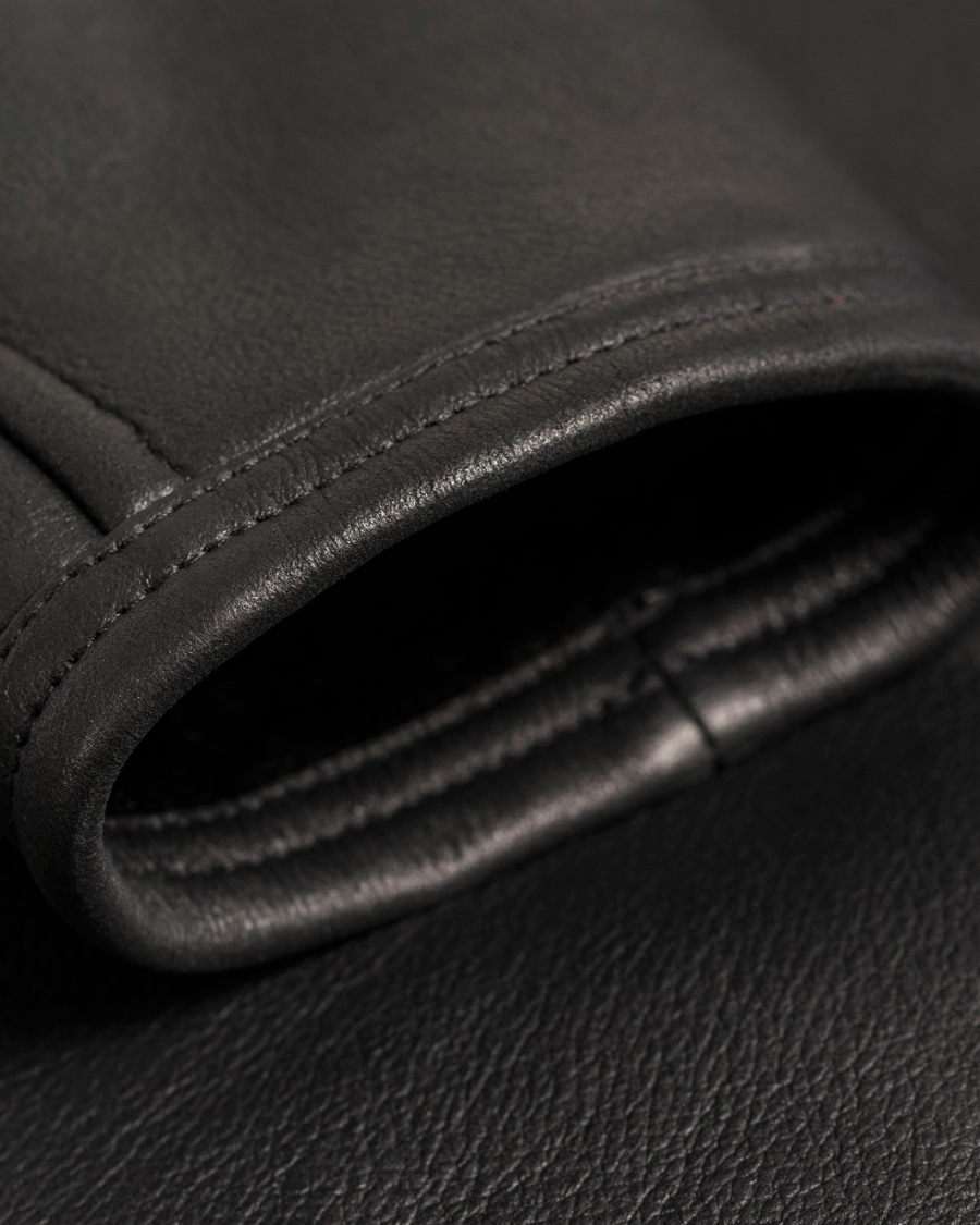 Herre | Jakker | GANT | The Racer Shearling Jacket Black