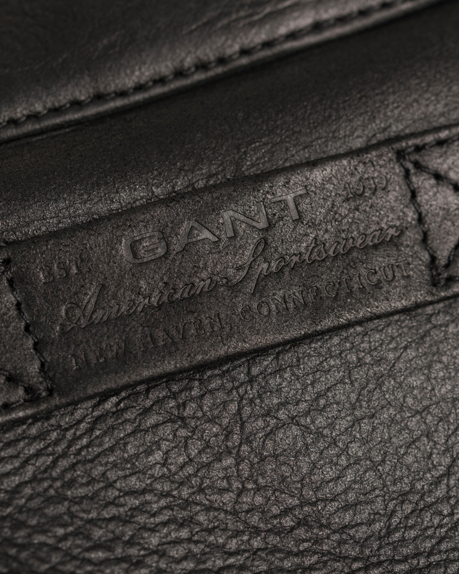 Herre | Jakker | GANT | The Racer Shearling Jacket Black