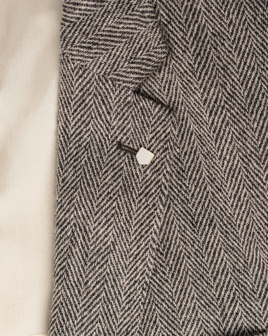 Herre | Dressjakker | GANT | The Arcive Herringbone Blazer Antracite Melange