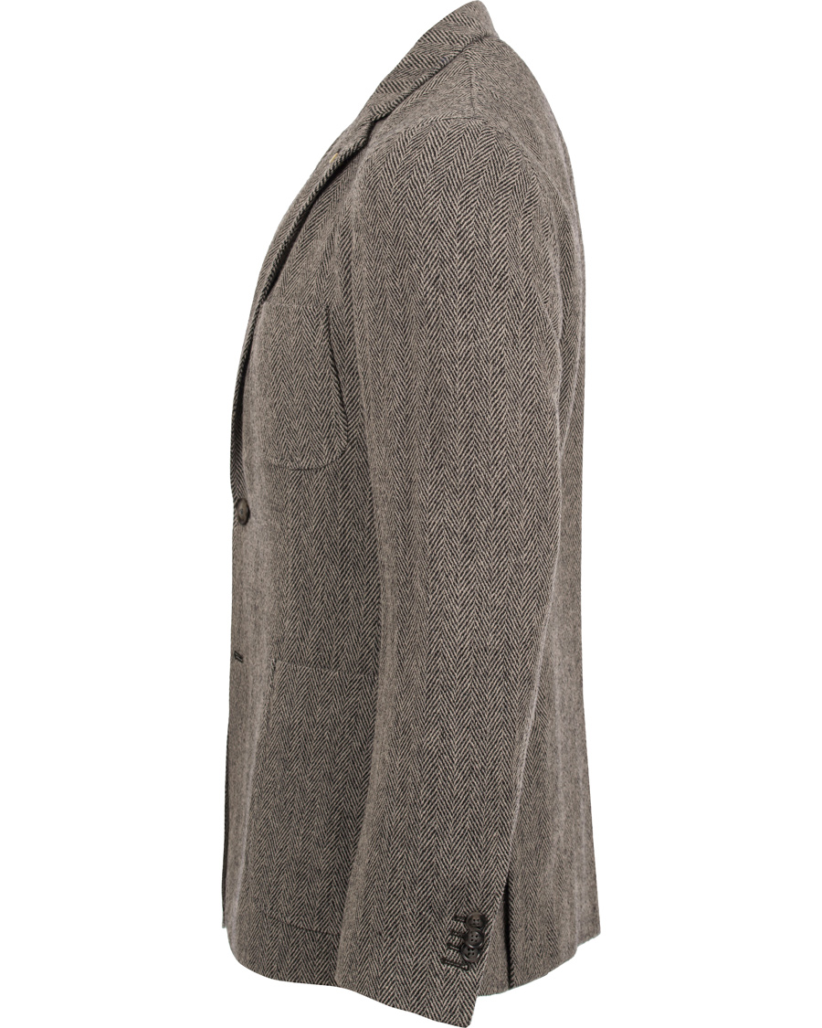 Herre | Dressjakker | GANT | The Arcive Herringbone Blazer Antracite Melange
