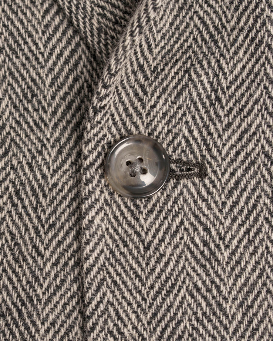 Herre | Dressjakker | GANT | The Arcive Herringbone Blazer Antracite Melange