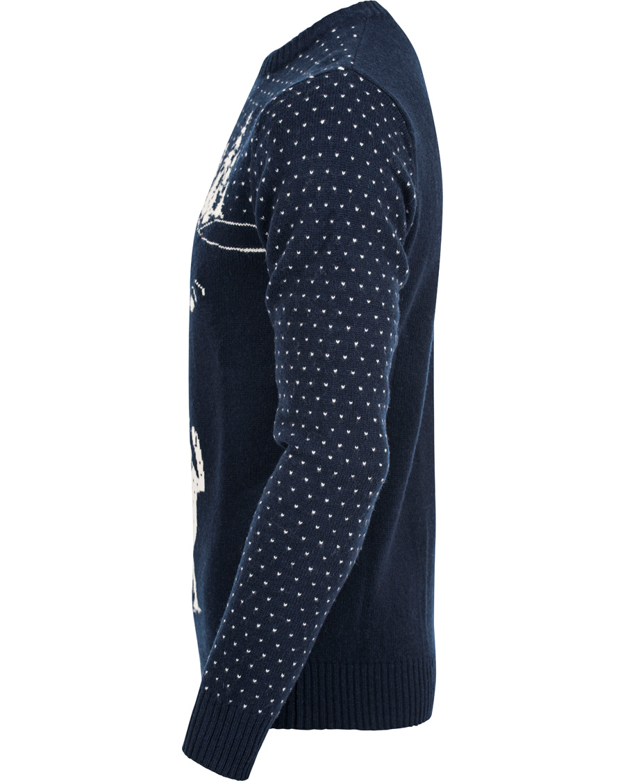 Herre | Gensere | GANT | Snowball Lambswool Crew Evening Blue