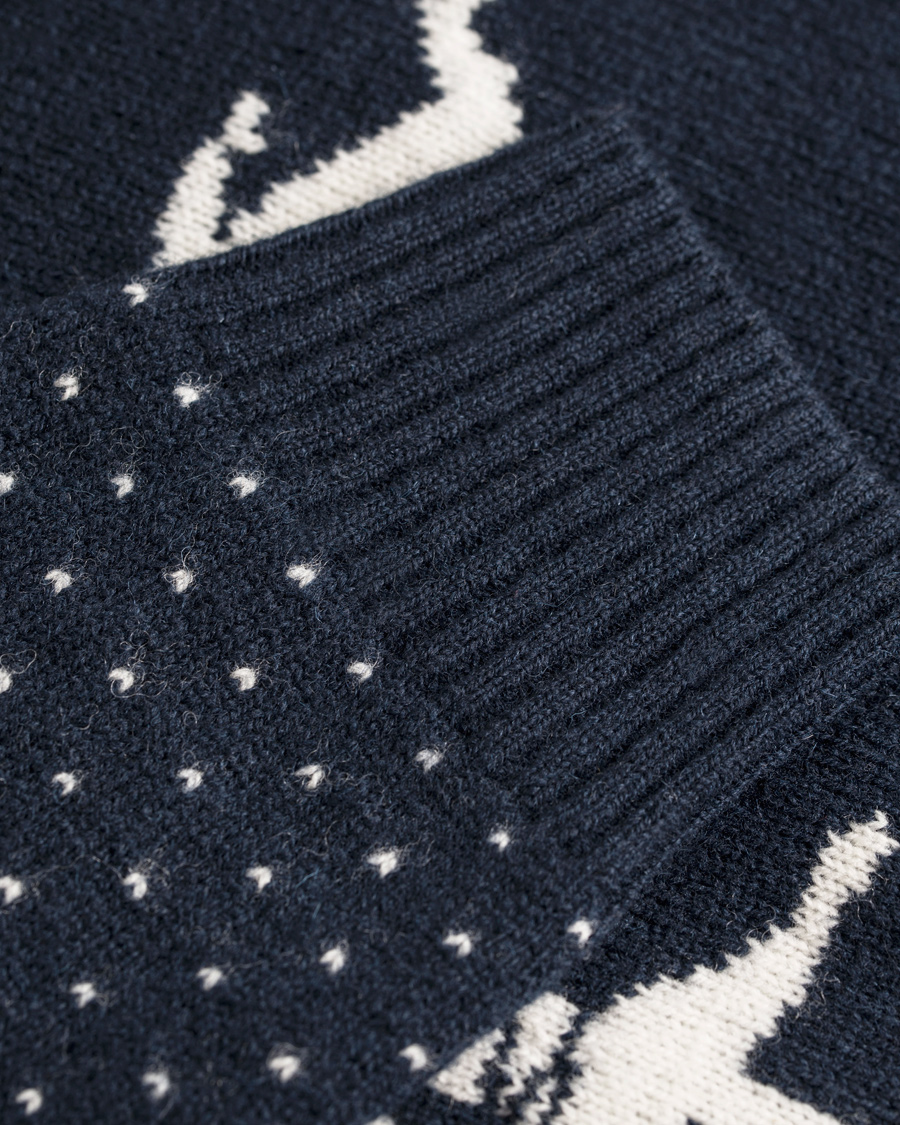 Herre | Gensere | GANT | Snowball Lambswool Crew Evening Blue