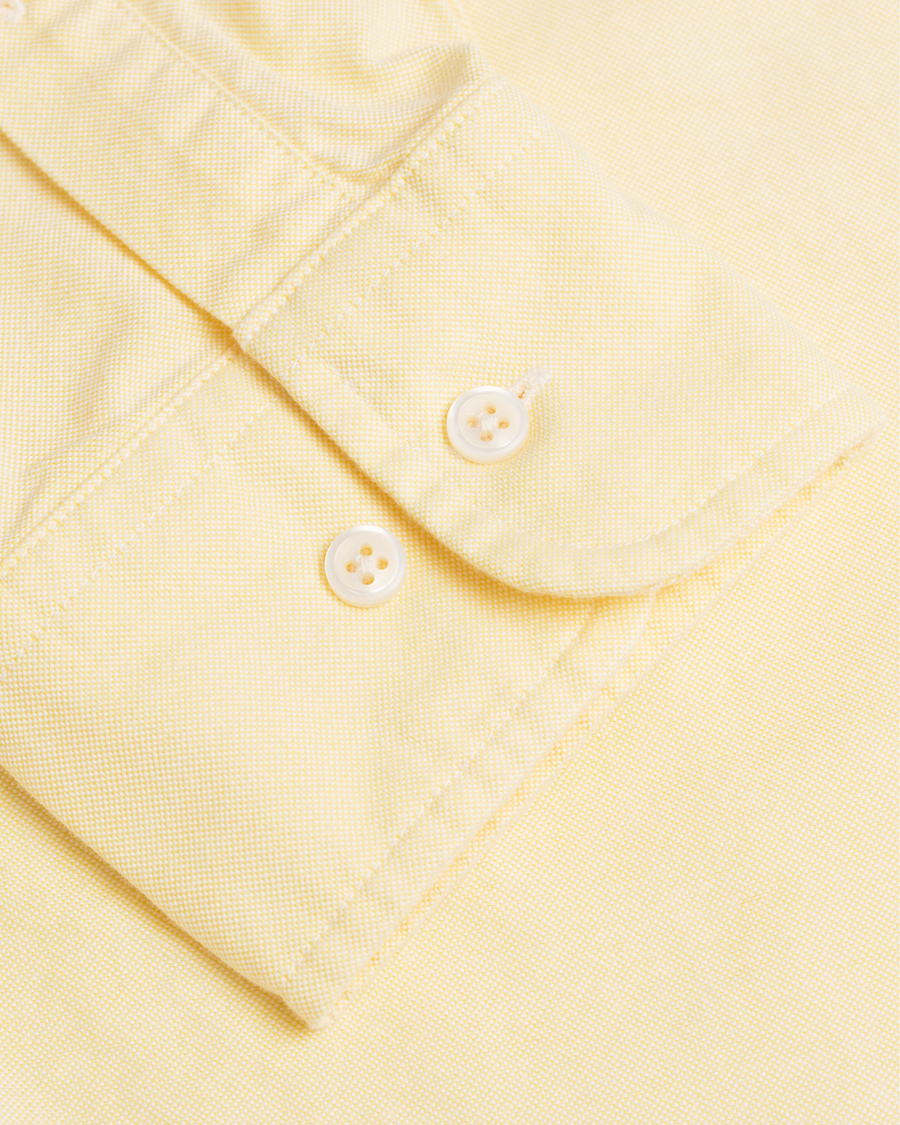 Herre | Skjorter | GANT Diamond G | The Perfect Oxford Fitted Body Shirt Soft Yellow