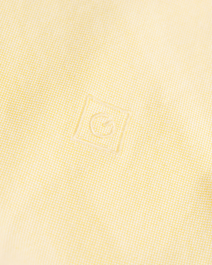 Herre | Skjorter | GANT Diamond G | The Perfect Oxford Fitted Body Shirt Soft Yellow