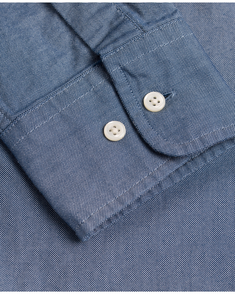 Herre | Skjorter | GANT Diamond G | The Perfect Oxford Fitted Body Shirt Navy