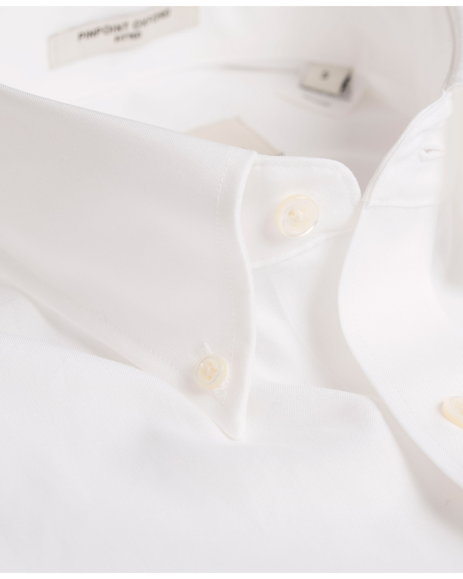 Herre | Skjorter | GANT Diamond G | The Pinpoint Oxford Fitted Body Shirt White
