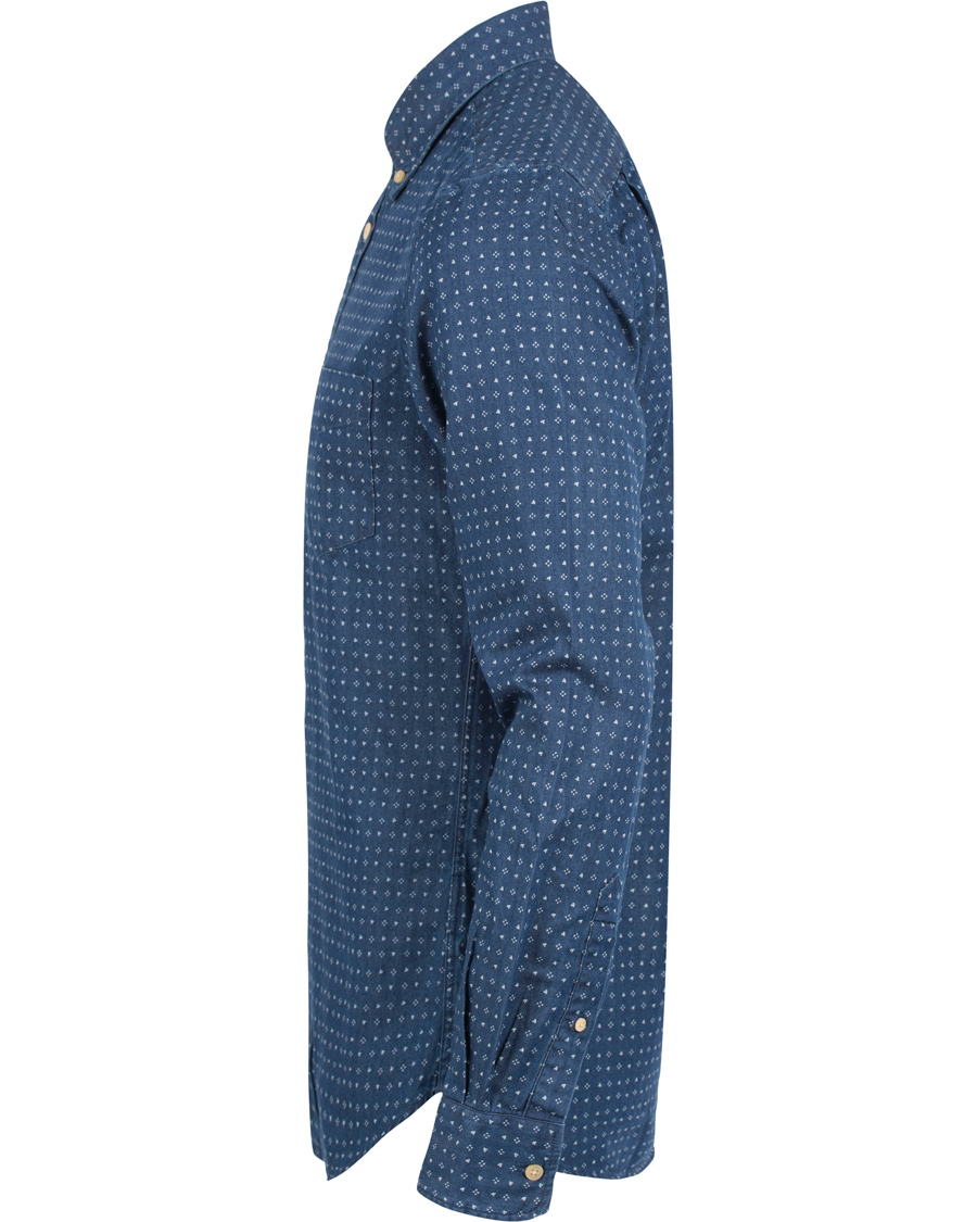 Herre | Skjorter | GANT | Manhattan Indigo Fitted Body Shirt Indigo