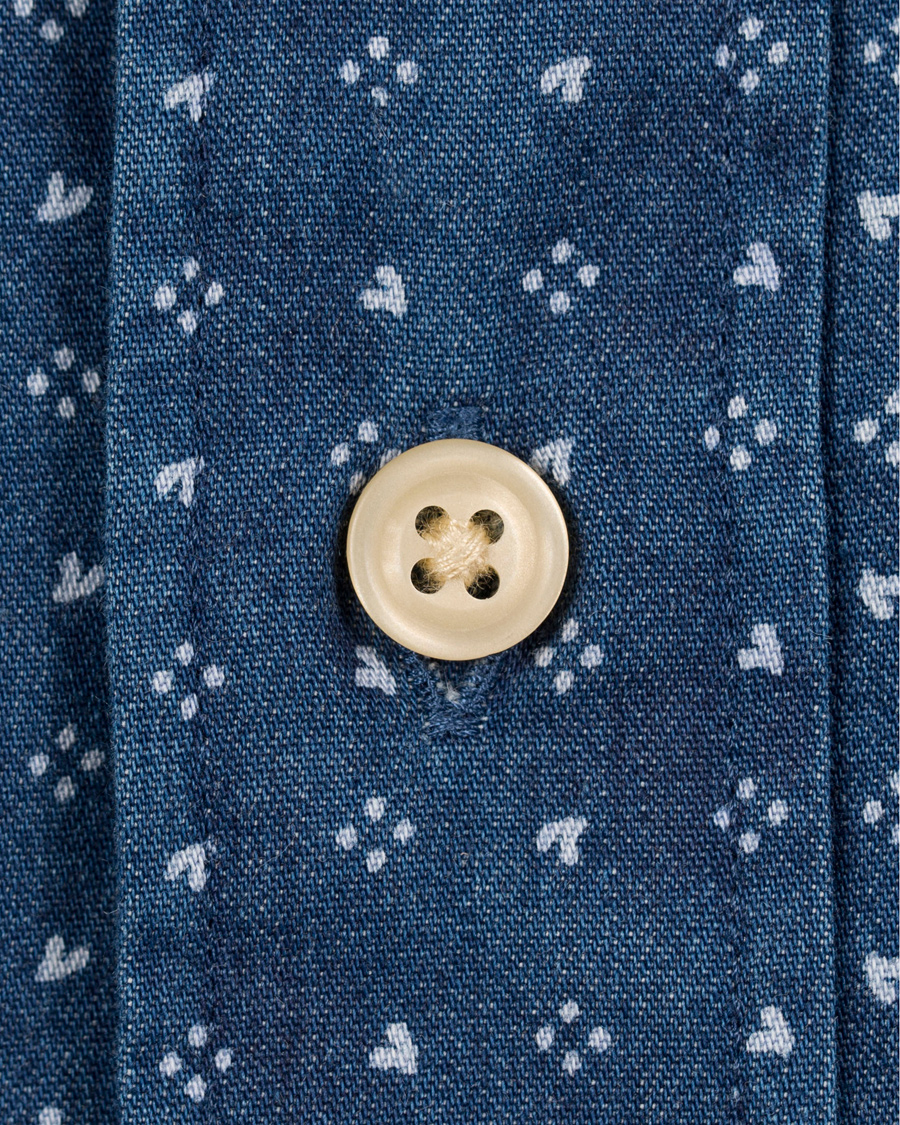 Herre | Skjorter | GANT | Manhattan Indigo Fitted Body Shirt Indigo
