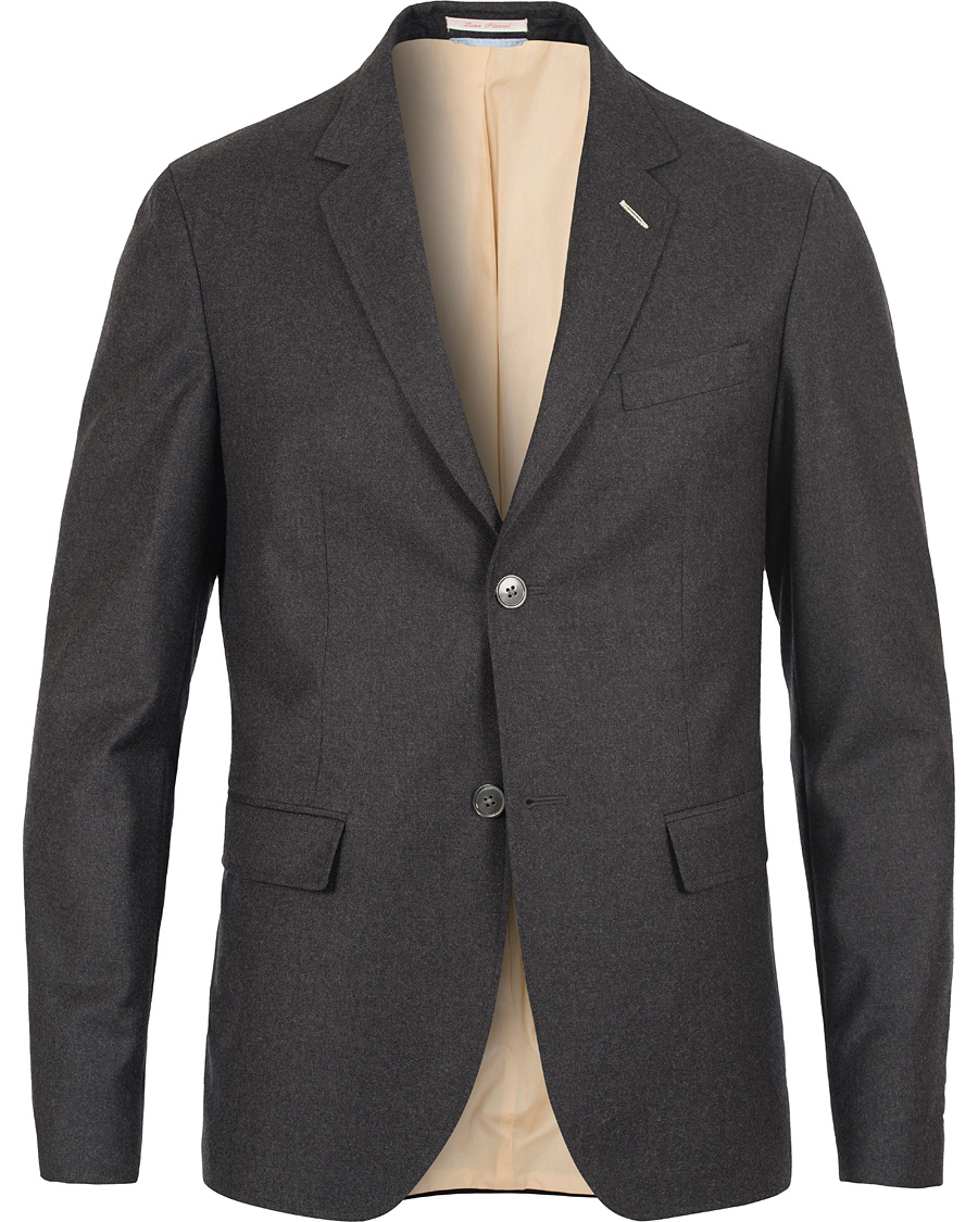 Herre | Dressjakker | GANT Rugger | The Luxe Flannel Blazer Graphite Melange