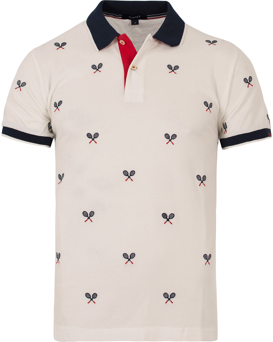 Herre | Pikéer | GANT | Tennis Racquet Pique Rugger Eggshell