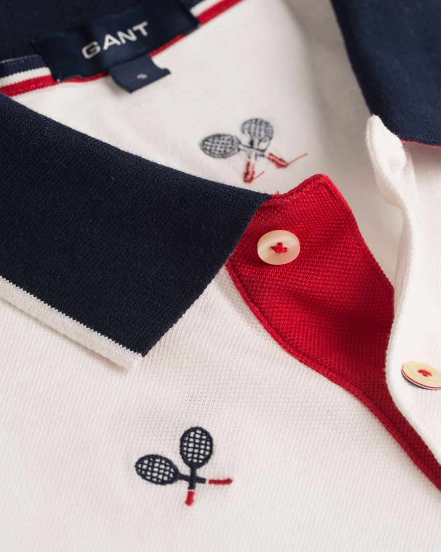 Herre | Pikéer | GANT | Tennis Racquet Pique Rugger Eggshell