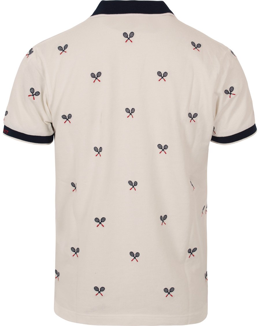 Herre | Pikéer | GANT | Tennis Racquet Pique Rugger Eggshell
