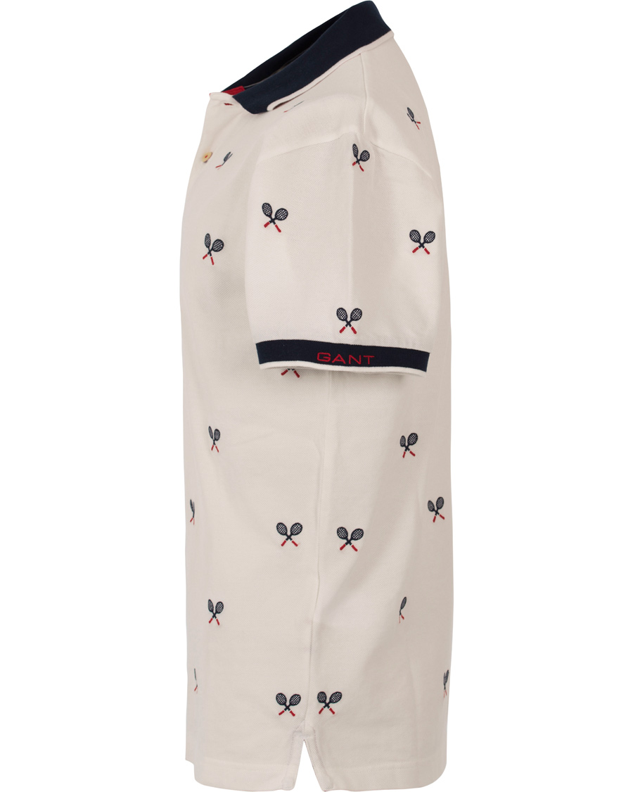 Herre | Pikéer | GANT | Tennis Racquet Pique Rugger Eggshell