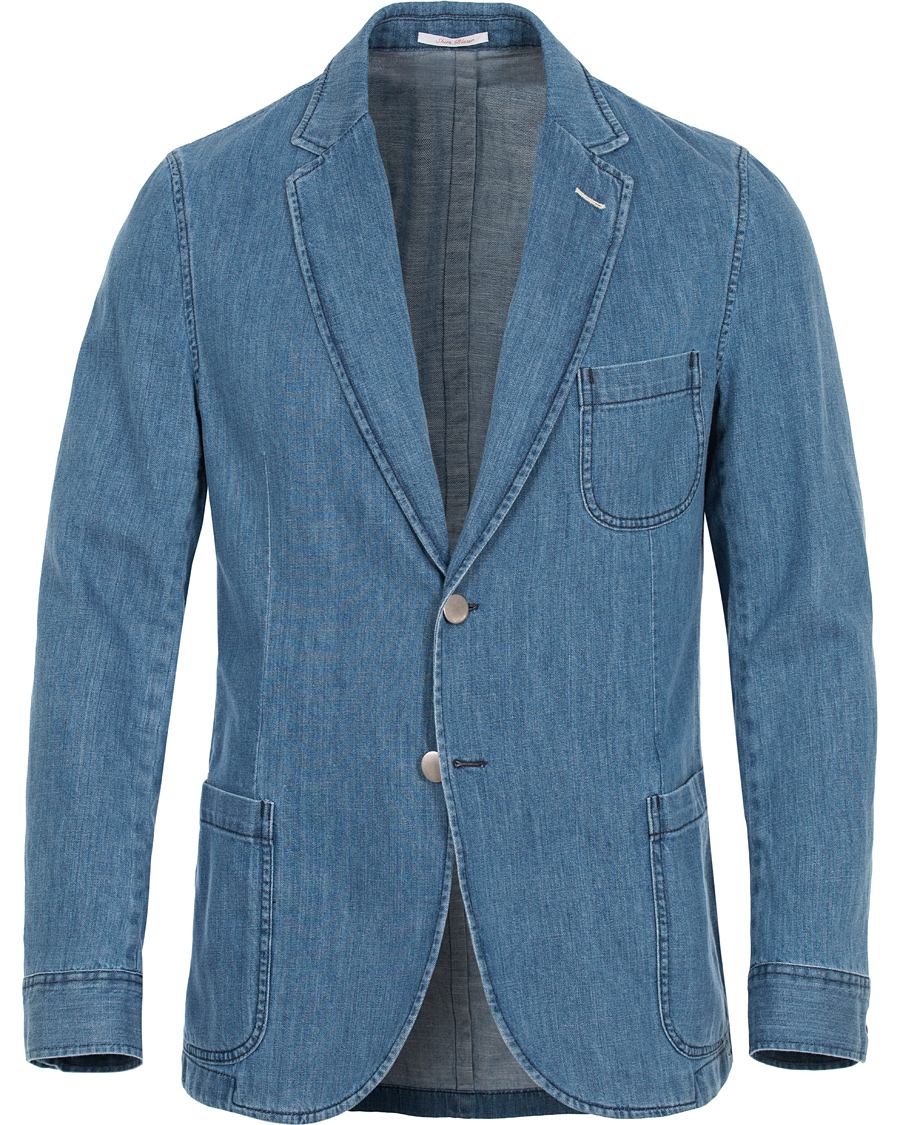 Herre | Dressjakker | GANT Rugger | Denim Shirt Blazer Mid Bue