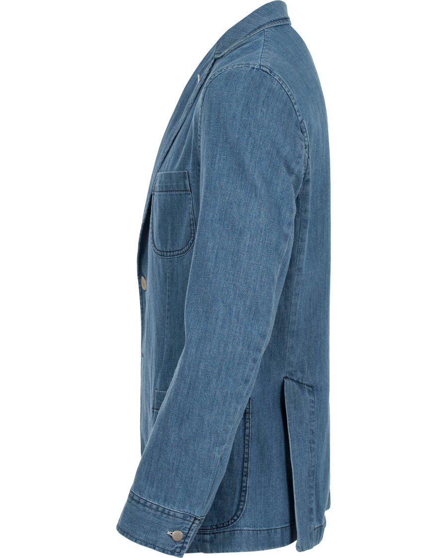 Herre | Dressjakker | GANT Rugger | Denim Shirt Blazer Mid Bue