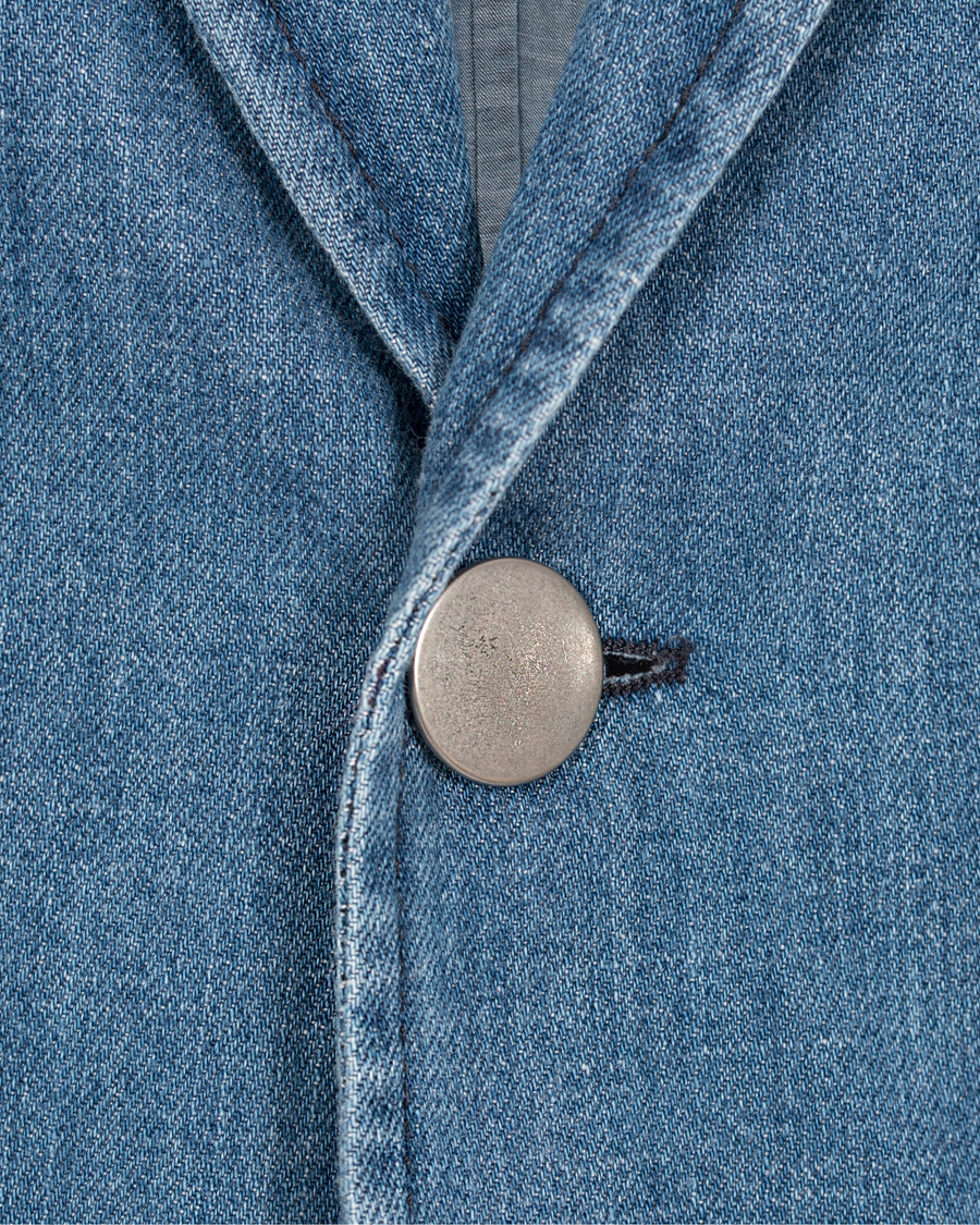 Herre | Dressjakker | GANT Rugger | Denim Shirt Blazer Mid Bue
