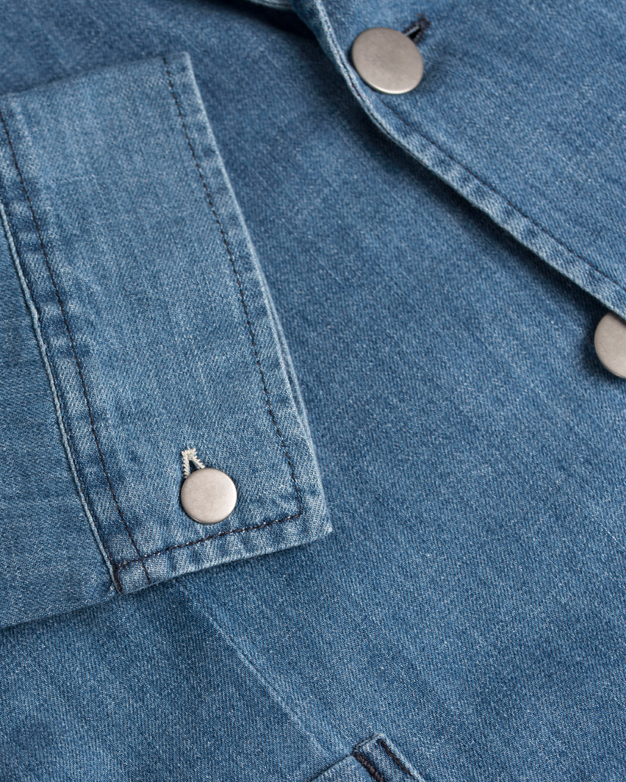 Herre | Dressjakker | GANT Rugger | Denim Shirt Blazer Mid Bue