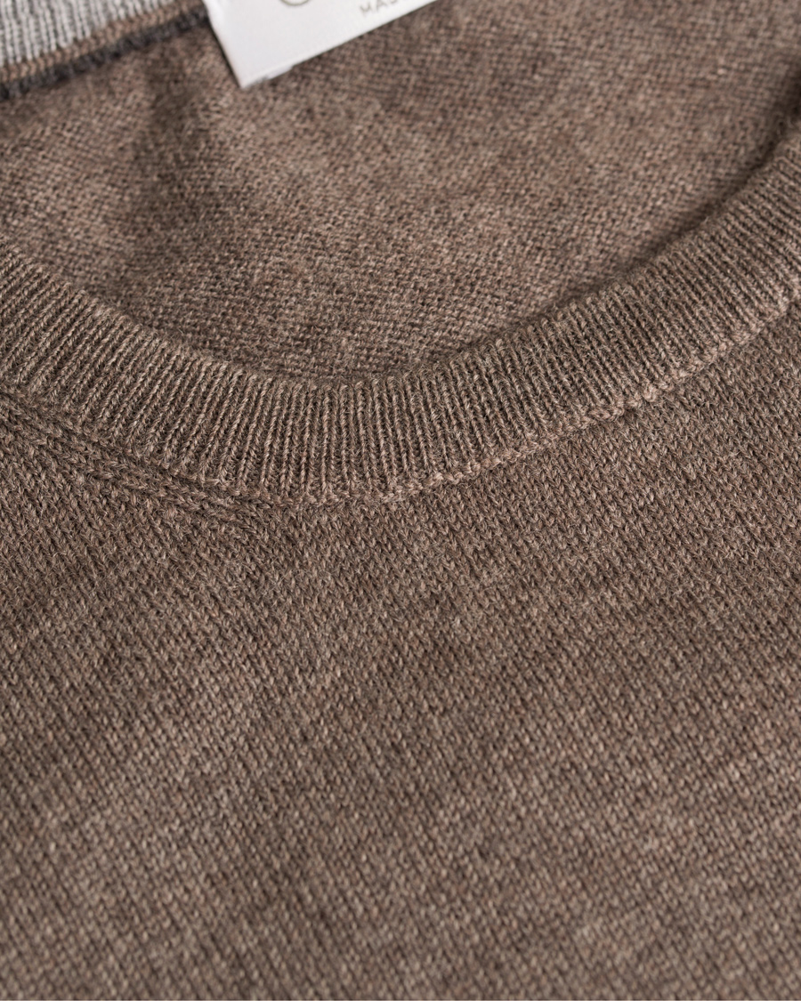 Herre | Gensere | Gran Sasso | Merino Fashion Fit C-Neck Pullover Brown