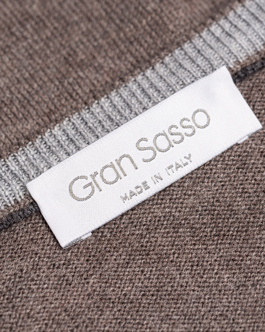 Herre | Gensere | Gran Sasso | Merino Fashion Fit C-Neck Pullover Brown