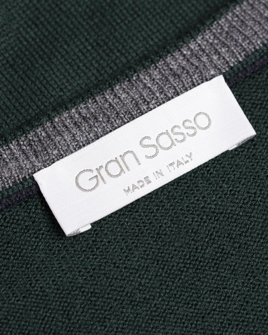 Herre | Gensere | Gran Sasso | Merino Fashion Fit C-Neck Pullover Green